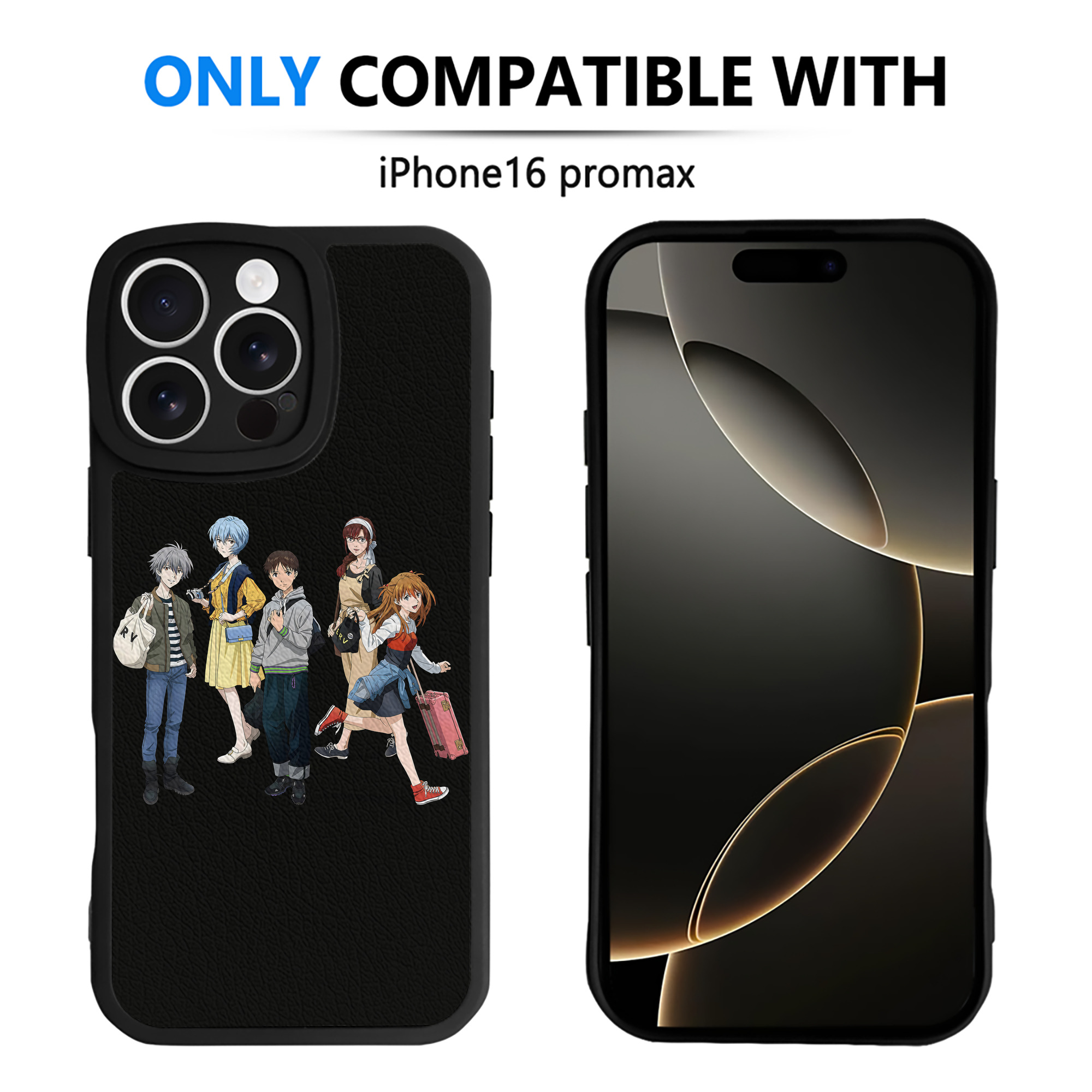 （画像用） EVA 新世紀エヴァンゲリオン 【iPhone 16シリーズ対応】シリコンスマホケース（レザー調） 材質：シリコン